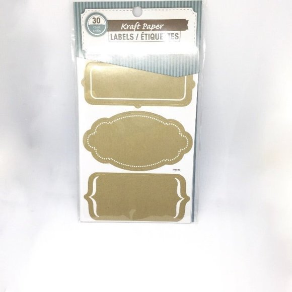Kraft Paper Labels Total 30 pack - Picture 2 of 7